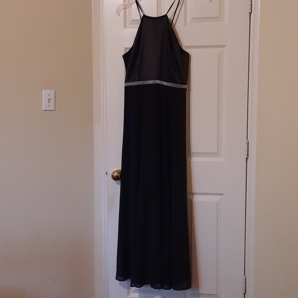 Flowy black   Mondschein maxi dress